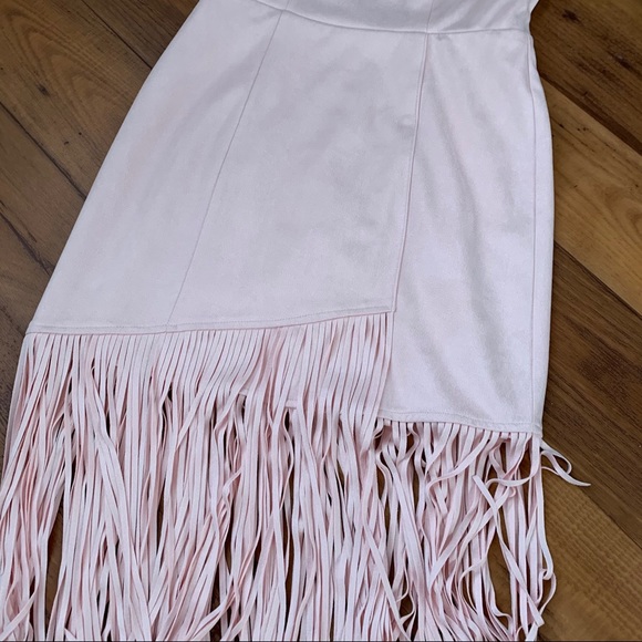 Lovers + Friends Fringe Blush Dress Size XS - Picture 2 of 6